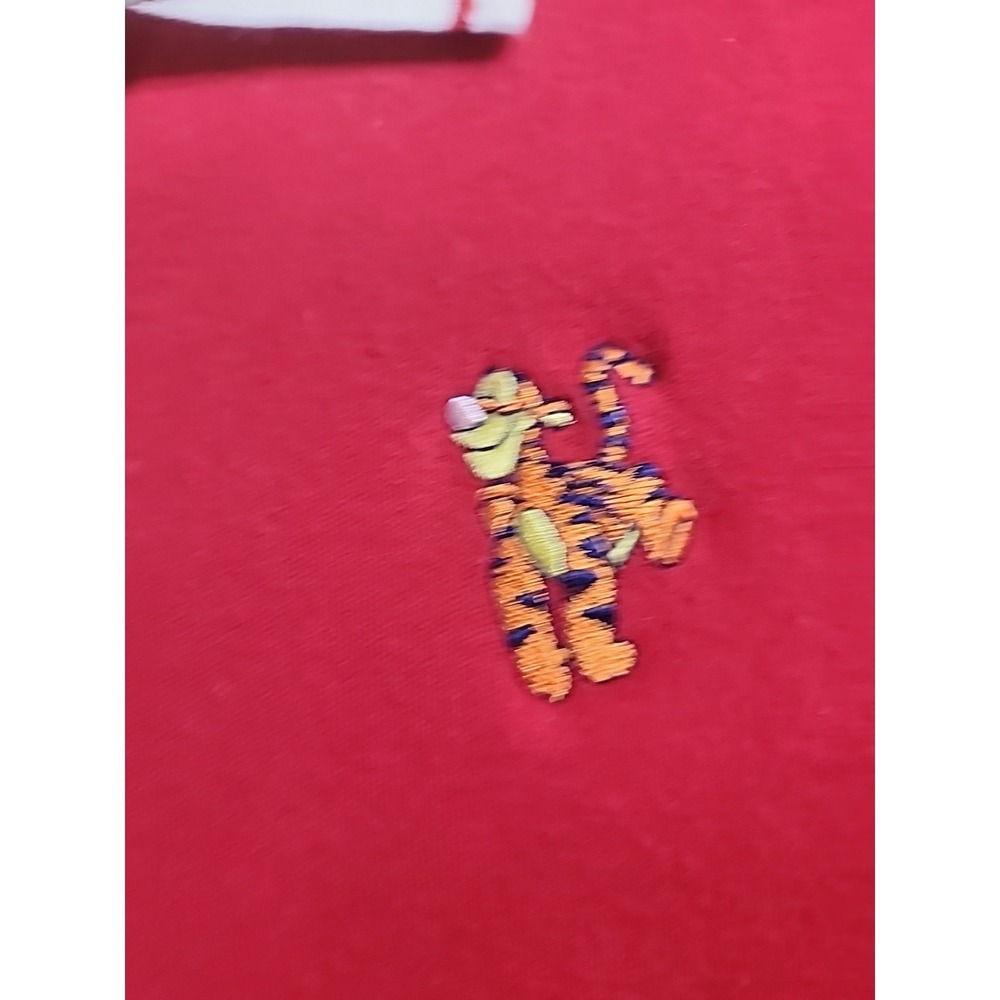 Vintage Womens Disney Embroidered Tigger Polo Lg Shirt - Picture 3 of 9